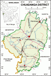 Chuadanga District Map